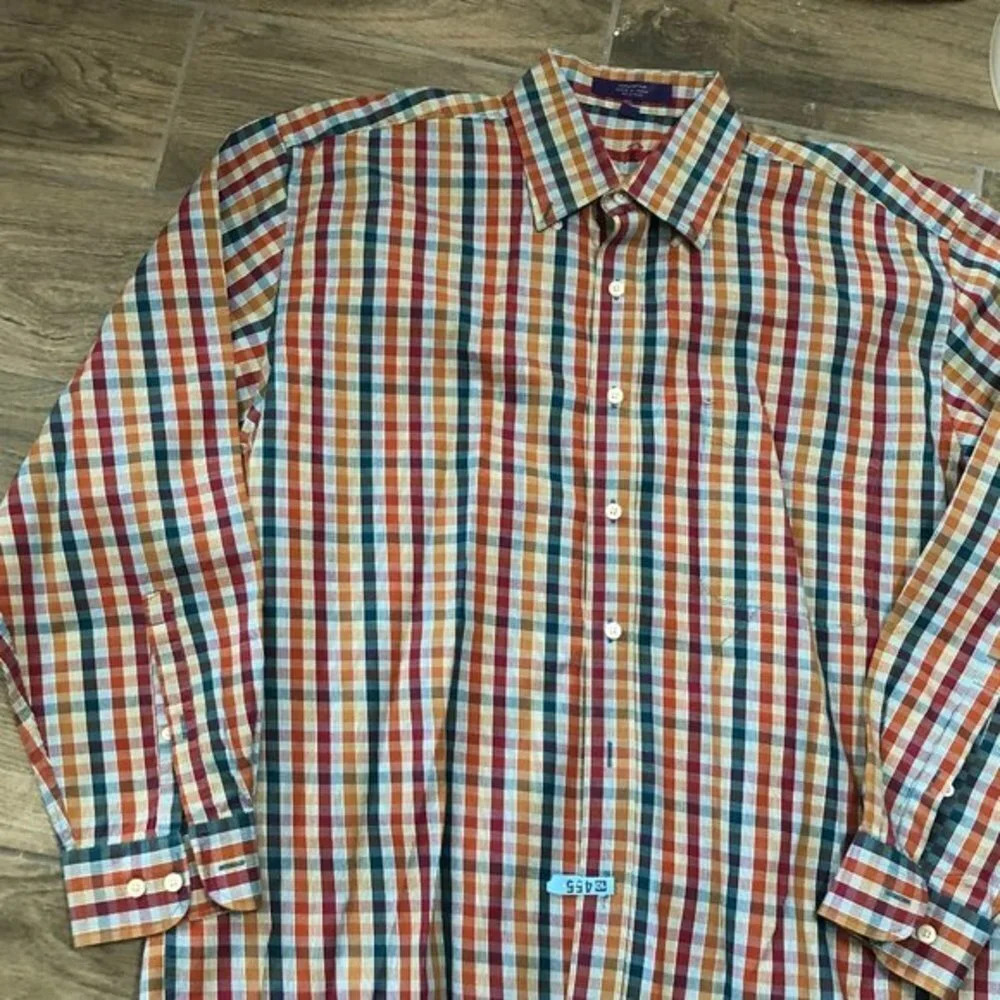 Alan Flusser button up long sleeve Shirt men's large - Picture 1 of 4